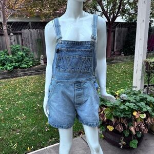 Vtg 90's Dr Martens Blue Cotton Denim Rare Overalls Dungaree Pockets Medium